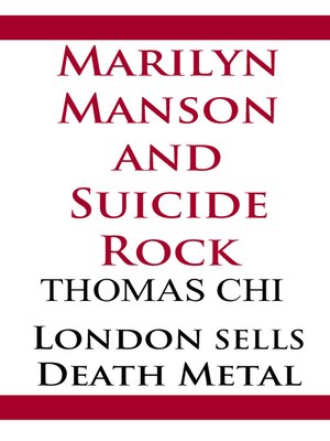 cover image of Marilyn Manson and Suicide Rock